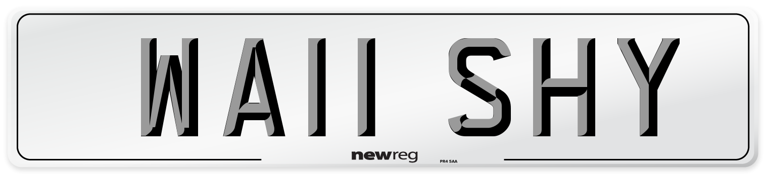 WA11 SHY Number Plate from New Reg